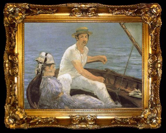 framed  Claude Monet Boating, ta009-2